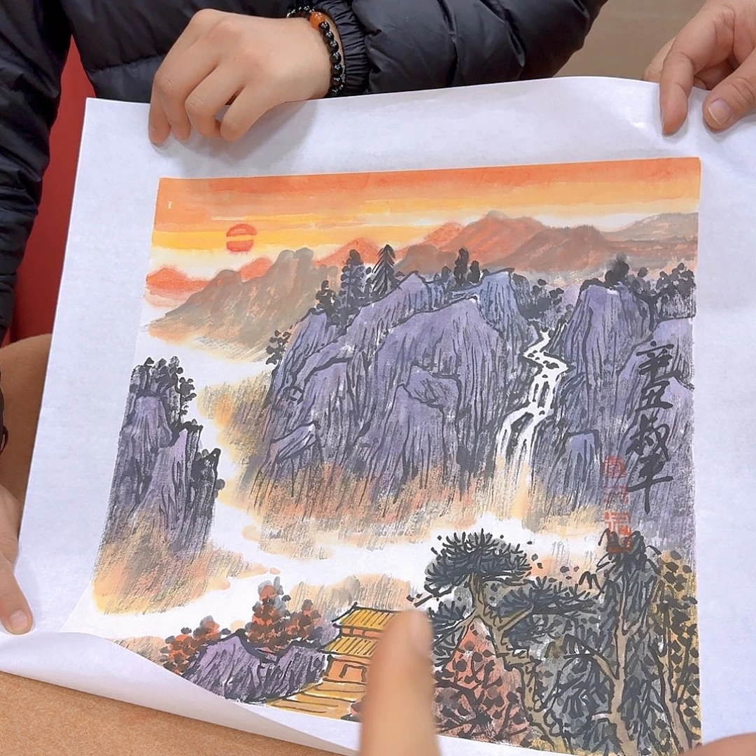 国画我在外面吃饭呢你