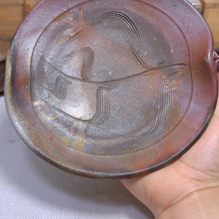 杯备前烧，岩本哲也壶承