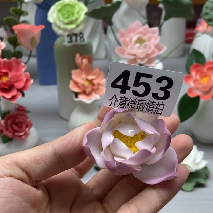 陶瓷手工制作陶瓷花