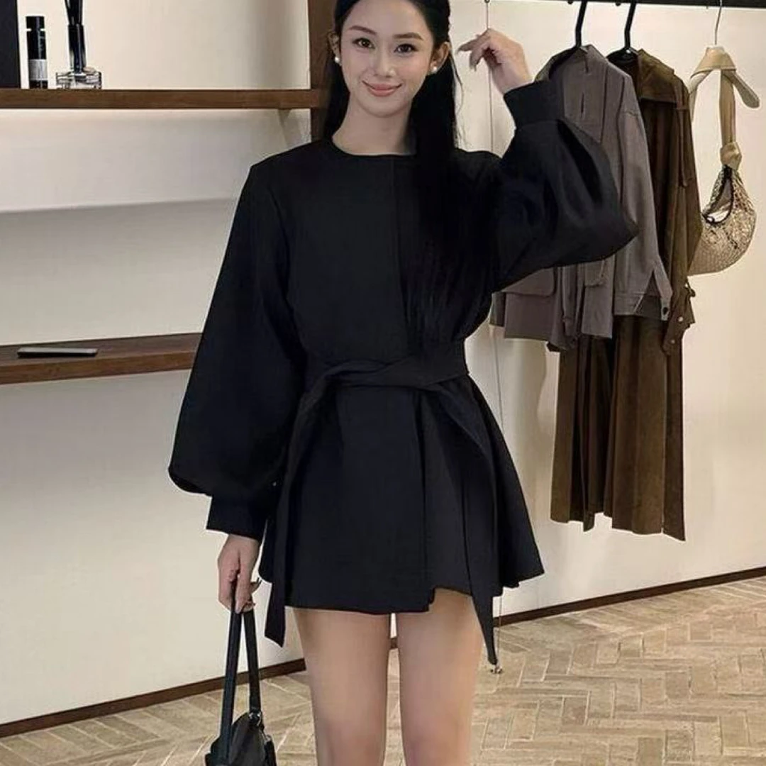女装款厚款风衣女外套2025显瘦春秋灯笼袖小个子大衣爆款短外套