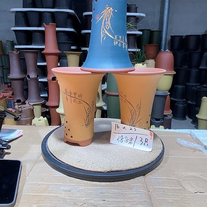 紫砂花盆紫砂花盆