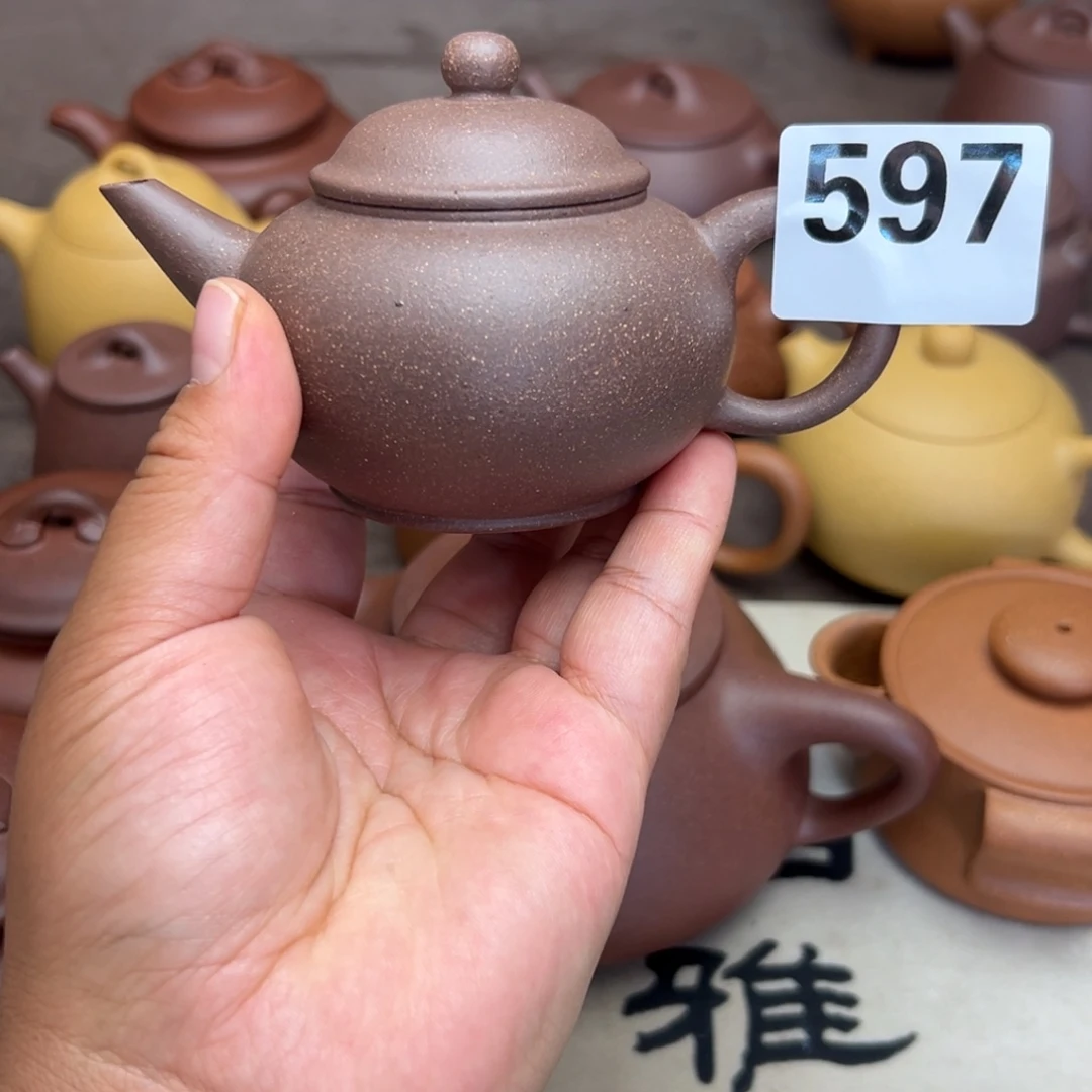紫砂茶壶紫泥半手工150cc左右瑕疵
