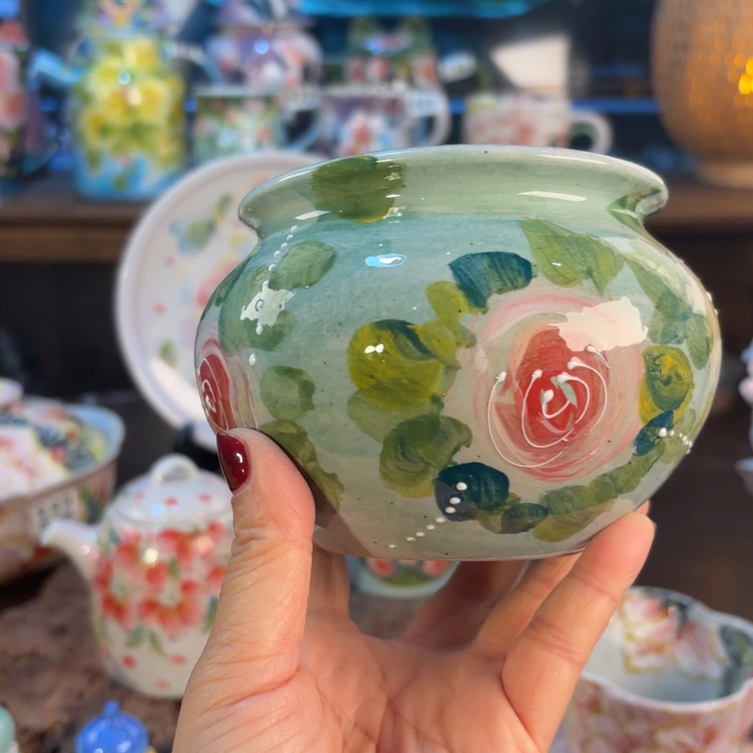 景德镇手绘高温釉下彩陶瓷茶具