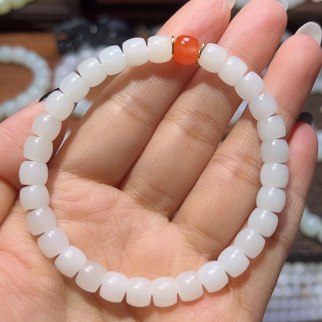 和田玉未镶嵌手链