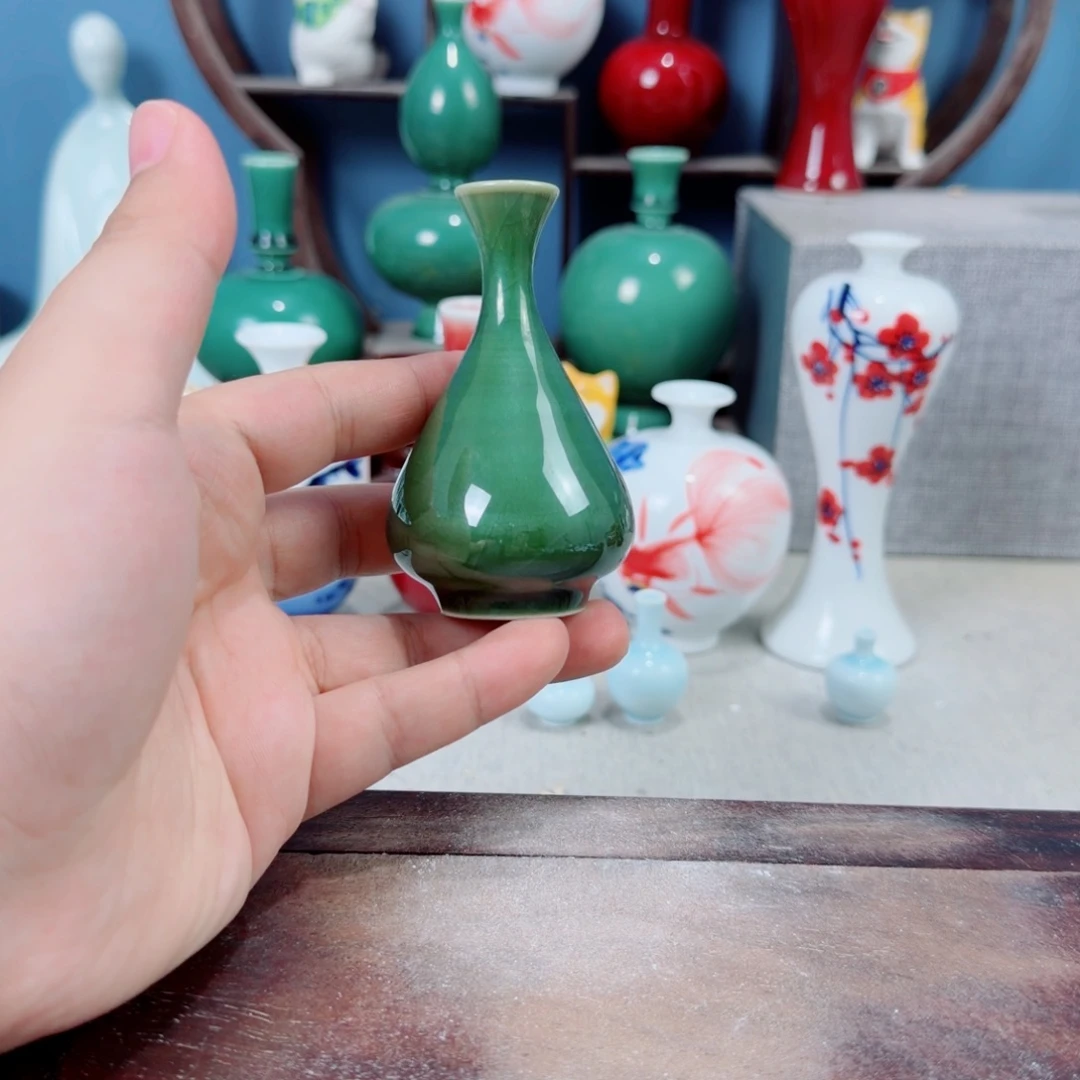 陶瓷手工小花器摆件