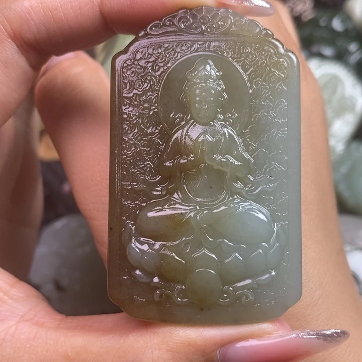 和田玉未镶嵌颈饰标*