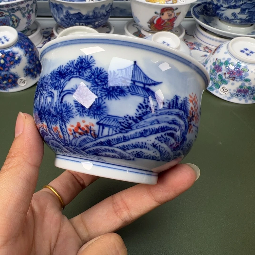 陶瓷景德镇纯手工纯手绘茶具木木26