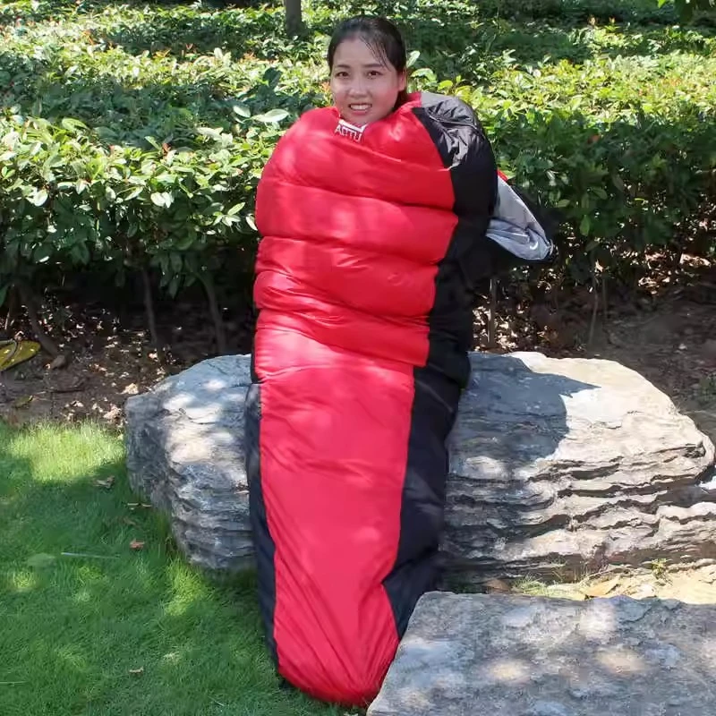 (孤品清仓)户外成人羽绒睡袋冬季露营加厚保暖防寒