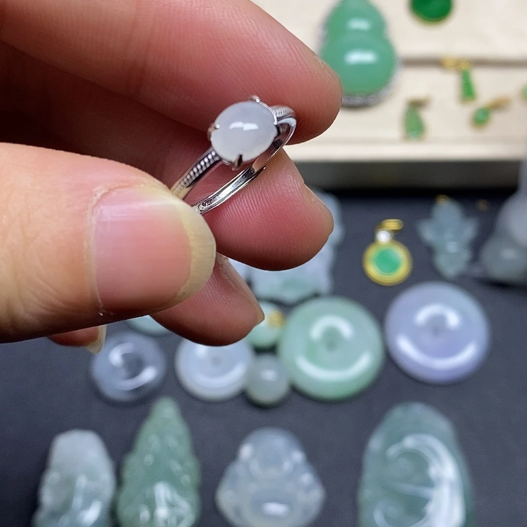 翡翠银S925镶嵌颈饰漏漏漏漏漏