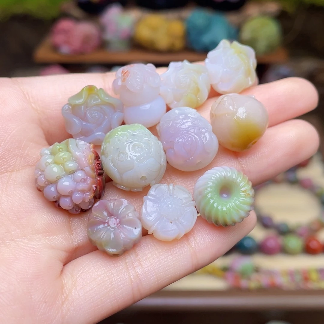 玛瑙/玉髓未镶嵌珠宝半成品盐源玛瑙一手打包价