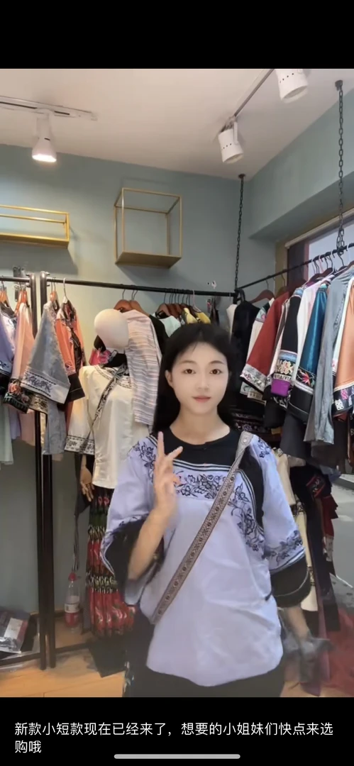 湘西苗族民族风刺绣上衣单衣