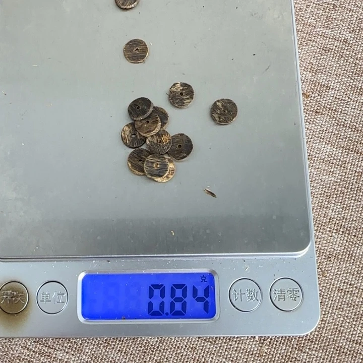 我***糖珠串奇楠沉香08沉水片片珠