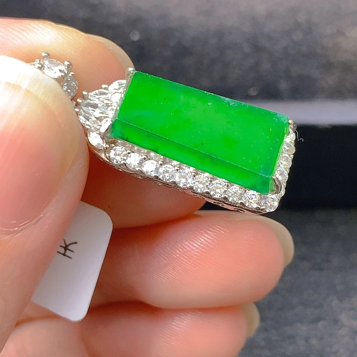 翡翠银S925镶嵌颈饰