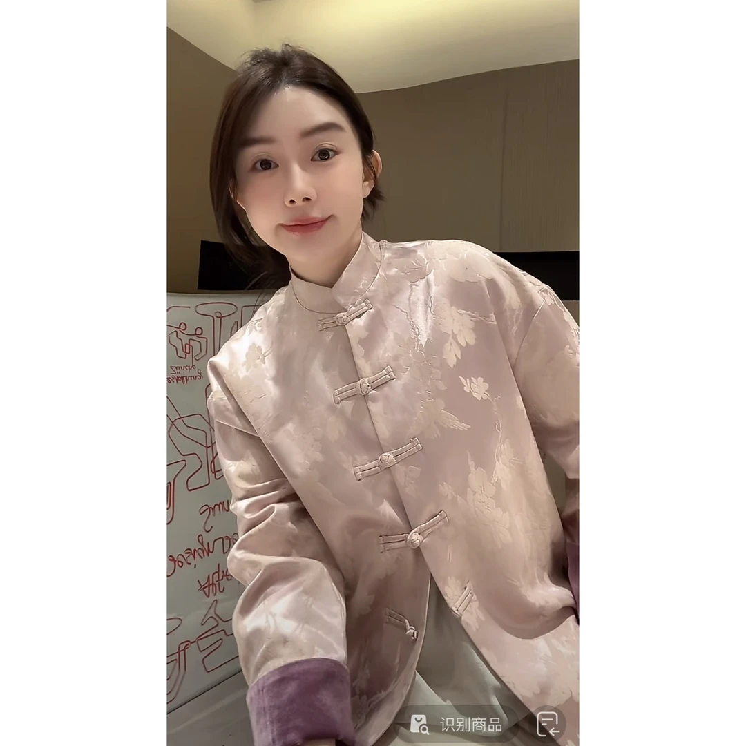ZHUIMU.【流霞碧罗】新中式国风气质时尚立领盘扣外套ZM8138