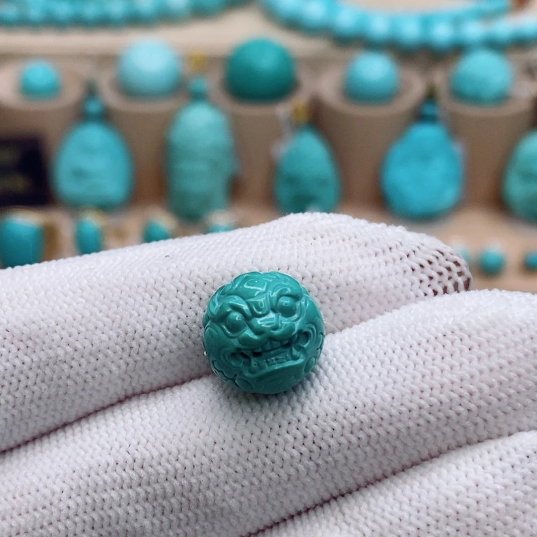 绿松石未镶嵌珠宝奇石12mm