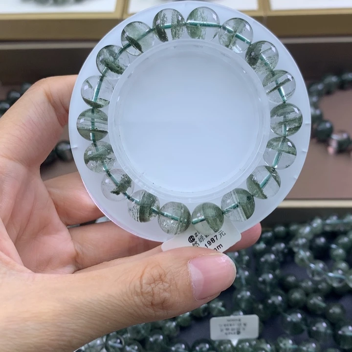 未镶嵌手链水晶绿幽灵