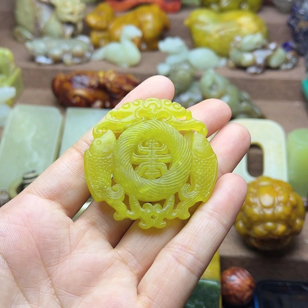 白玉菩提吊坠115。。