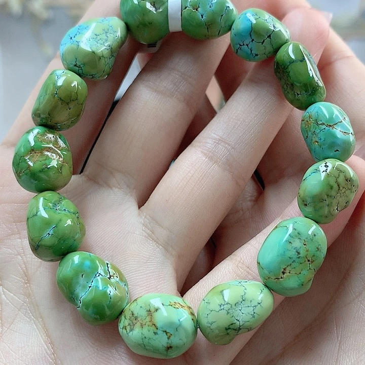 绿松石珠宝奇石未镶嵌风***走