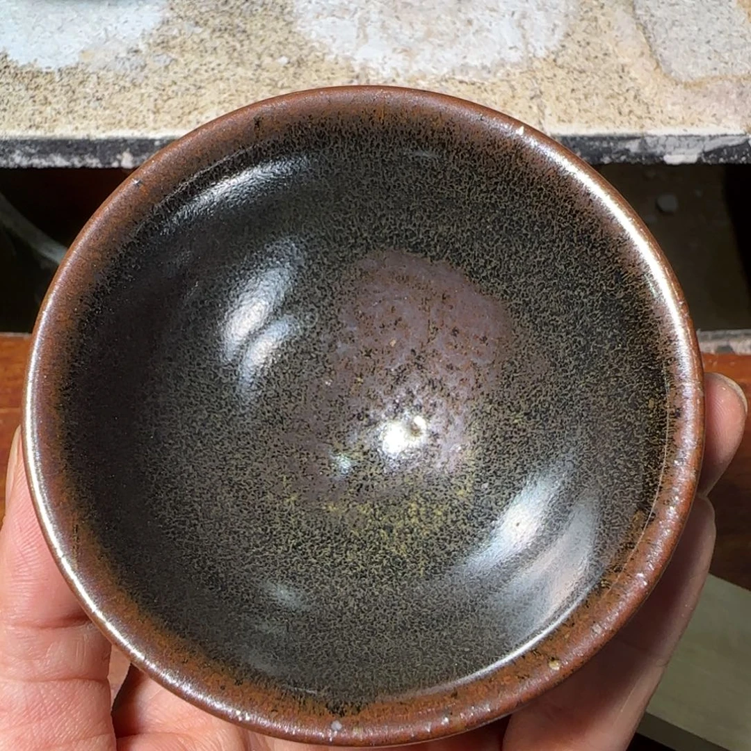 柴烧建盏茶盏茶杯91