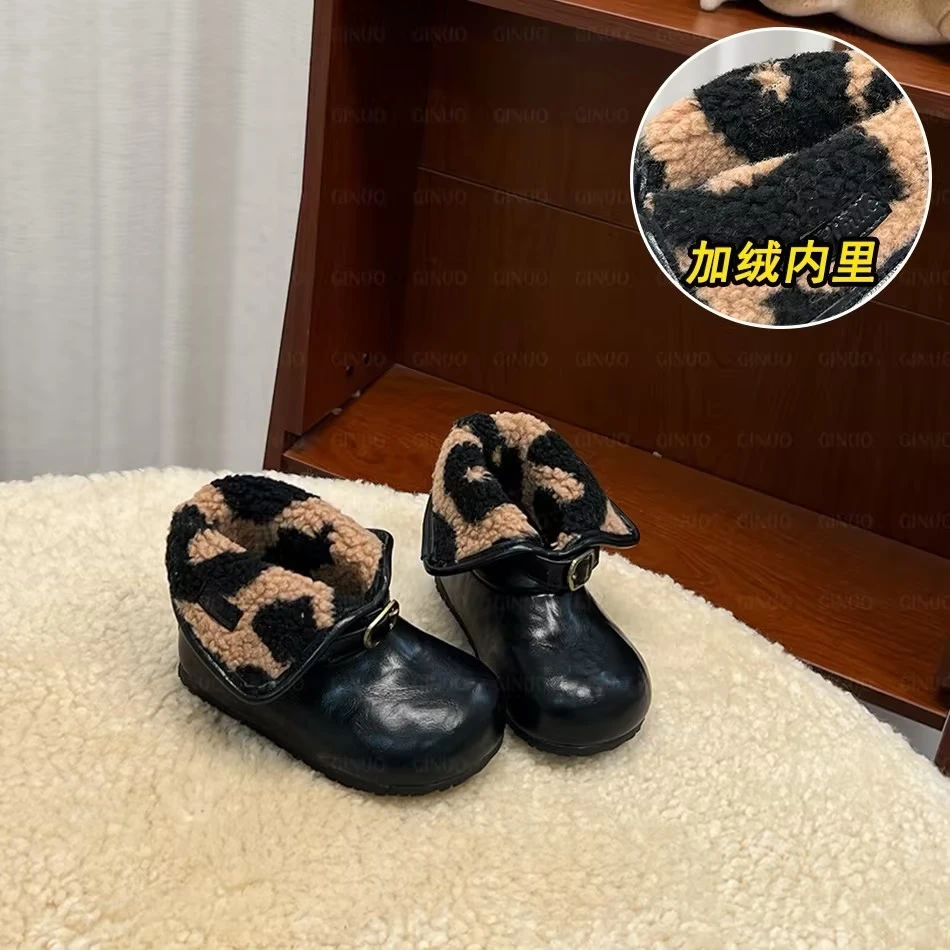 Gina雪地靴冬季新款婴儿鞋子加绒小童学步鞋儿童棉鞋子1097M