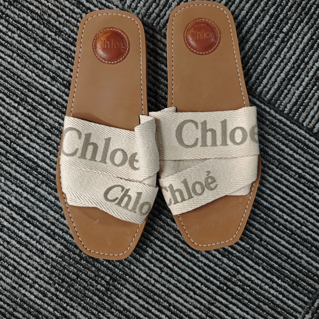 95新 Chloe/蔻依 麦殿/女鞋平底穆勒拖鞋40码/240903GWYDY01