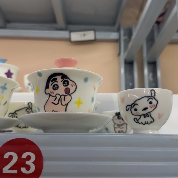 高温釉下彩纯手工手绘陶瓷