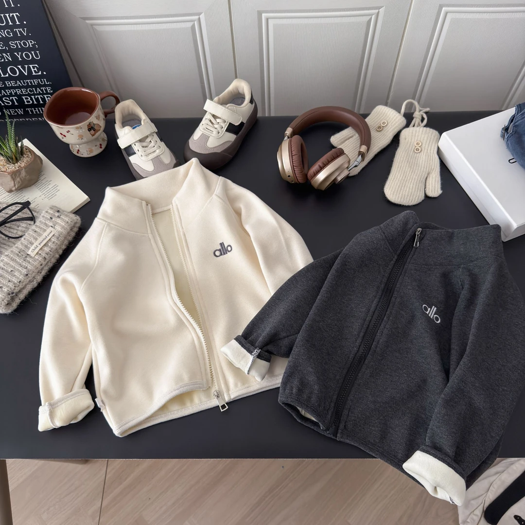 2025秋冬季新款男女童韩版休闲拉链开衫外套校服神器潮