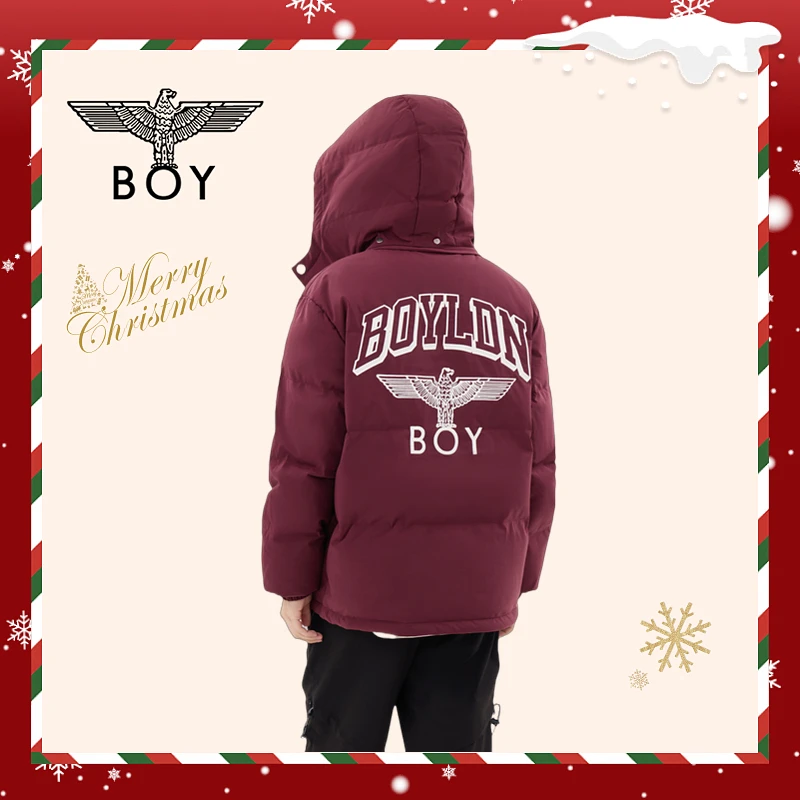 BOY LONDON中性款时尚潮流百搭通勤短款羽绒服N28034