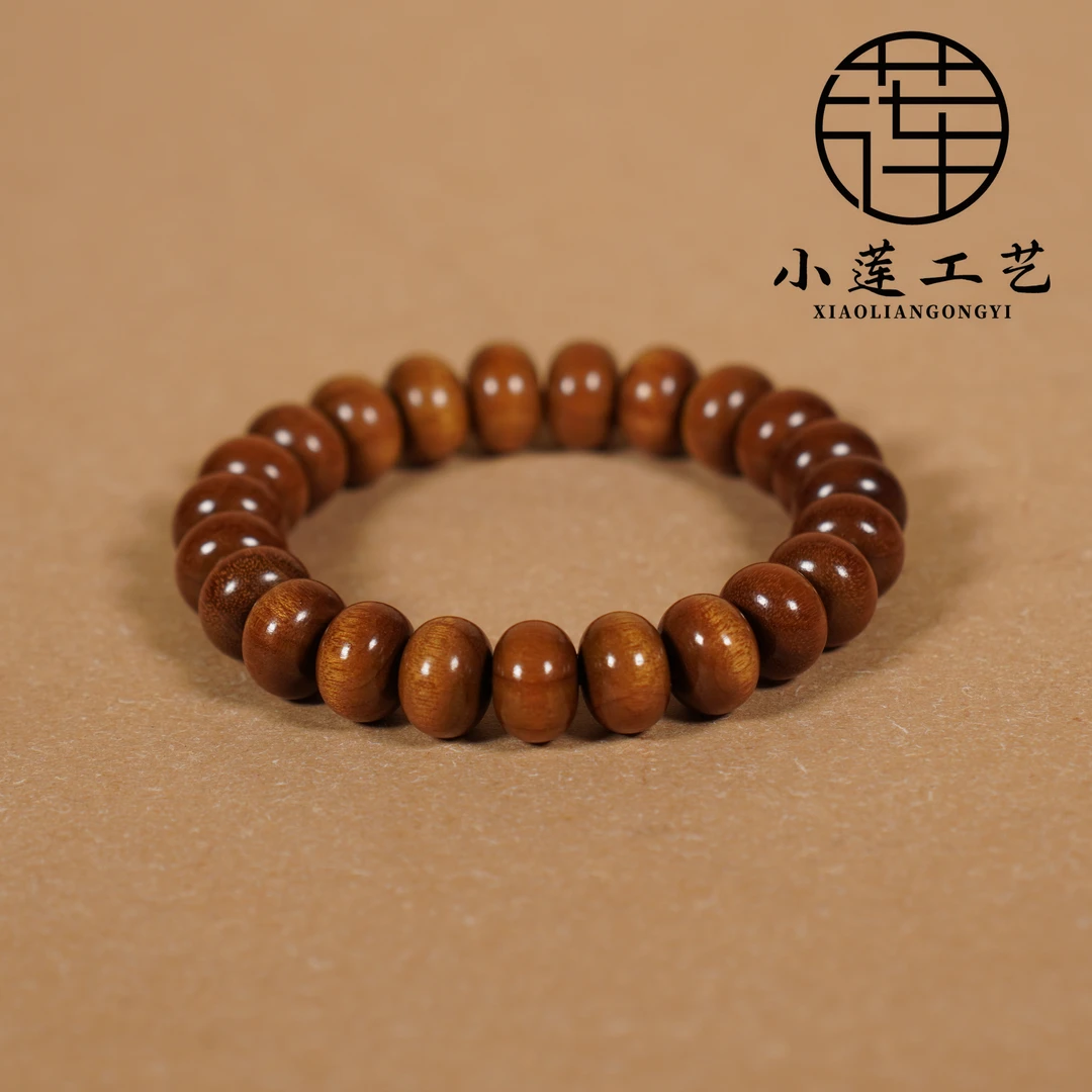 【小莲工艺】金丝楠1.3*0.9算盘珠JSN178手串软木（轻）