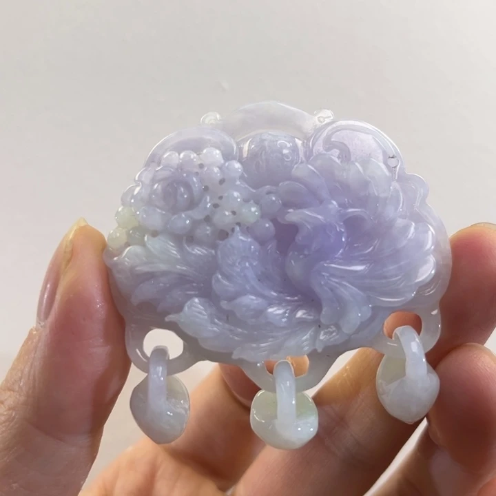 翡翠吊坠(赠链)未镶嵌格*代编织