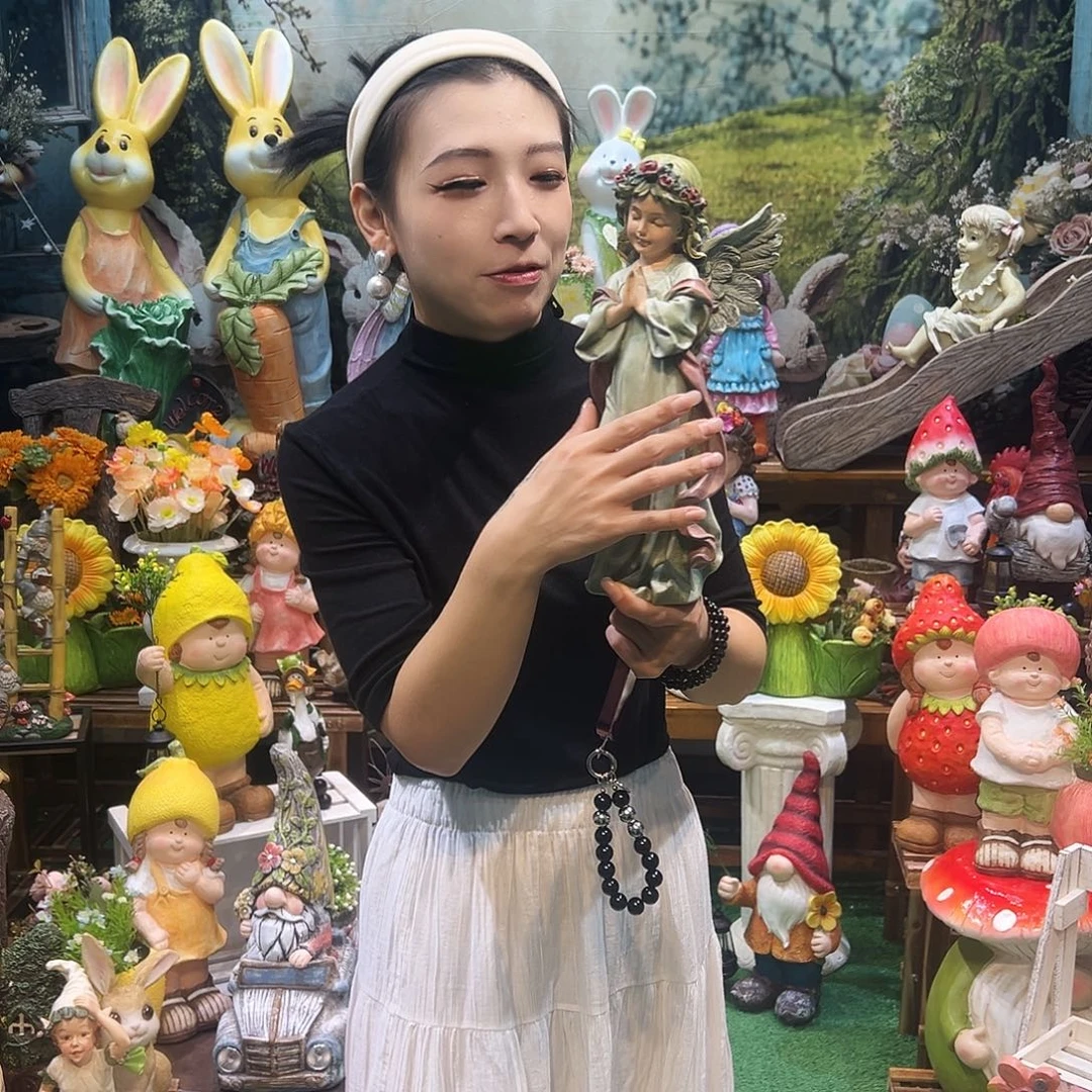 花园摆件红红火火