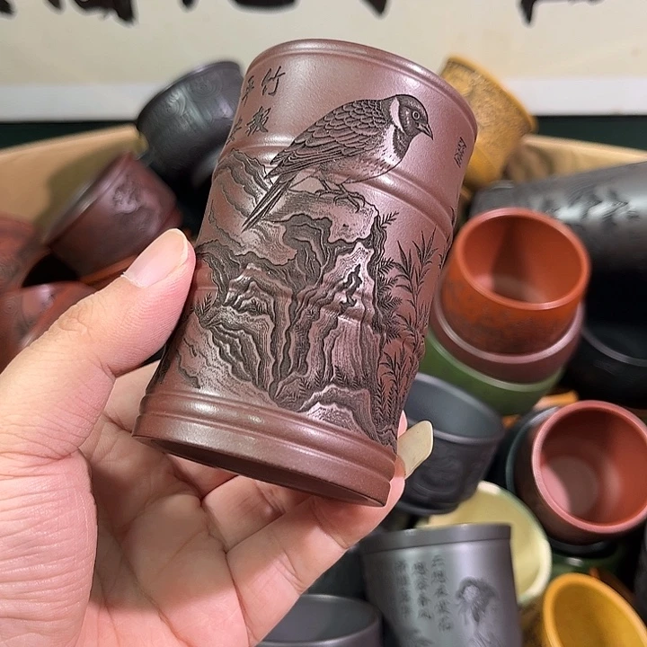 茶杯紫砂全手工紫砂主人杯