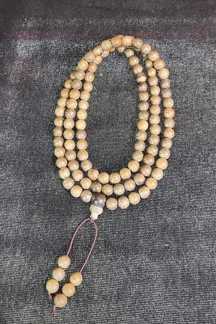 沉香【齐福珠宝】6/15-12/7mm天然野料蛇皮纹108佛珠（多样性发其一）