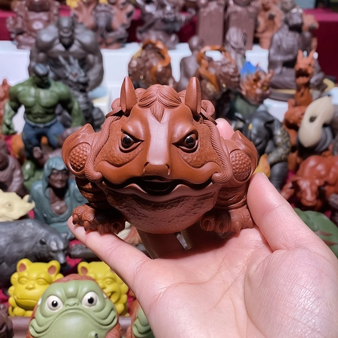 紫砂茶宠宜兴紫砂马蟾