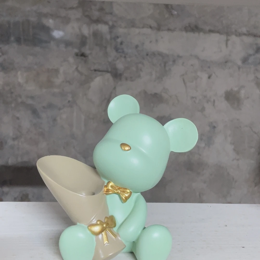 有机玻璃绿色小熊11111111