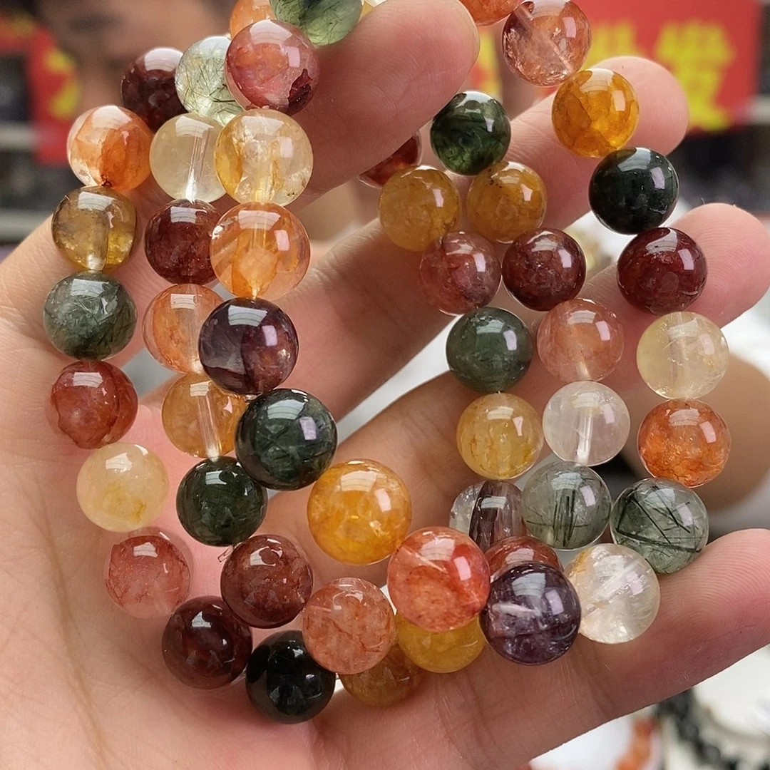 水晶未镶嵌手链多样性发一