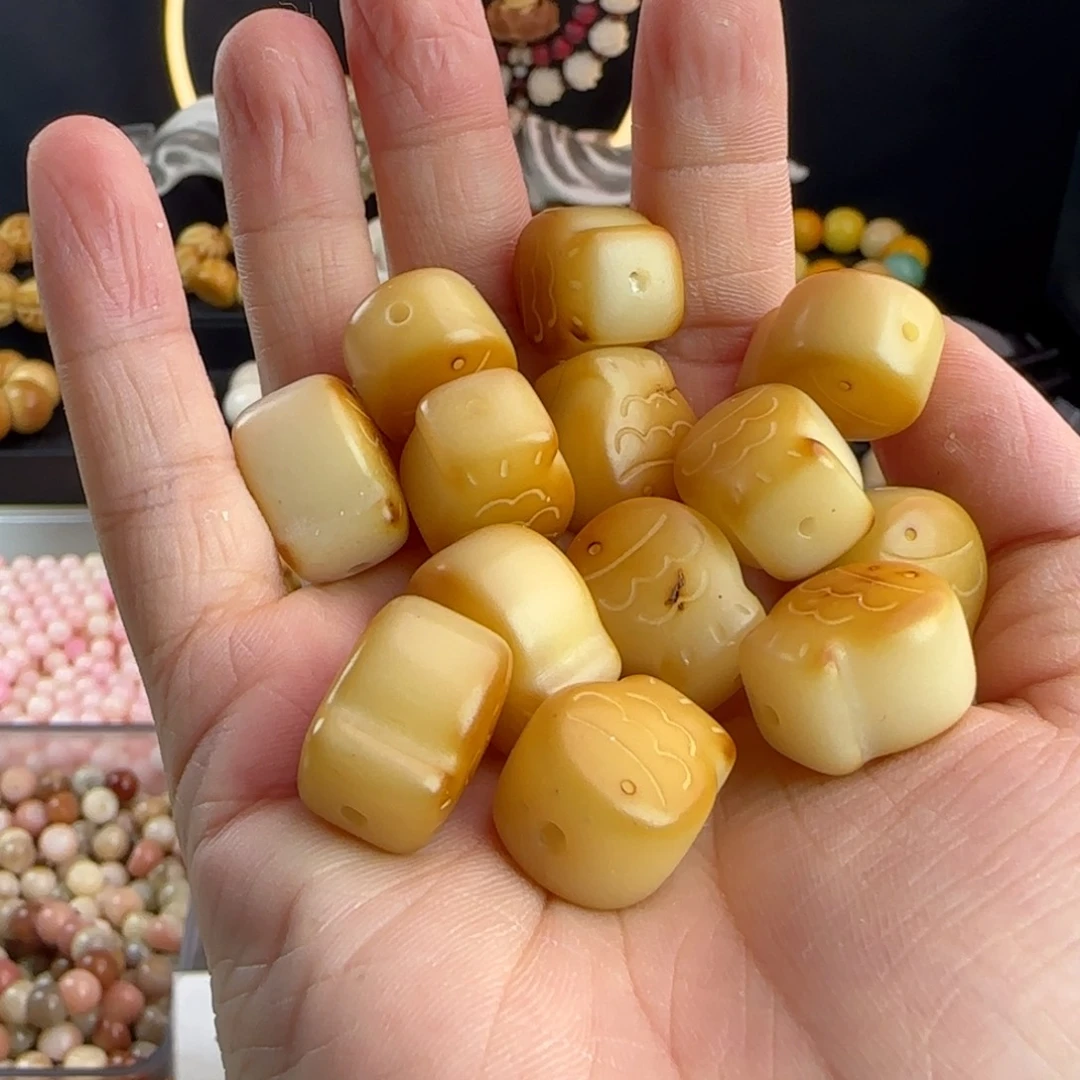 菩提根/象牙果吊坠瑕疵卡19炭烤鱼排20颗个别面上有裂