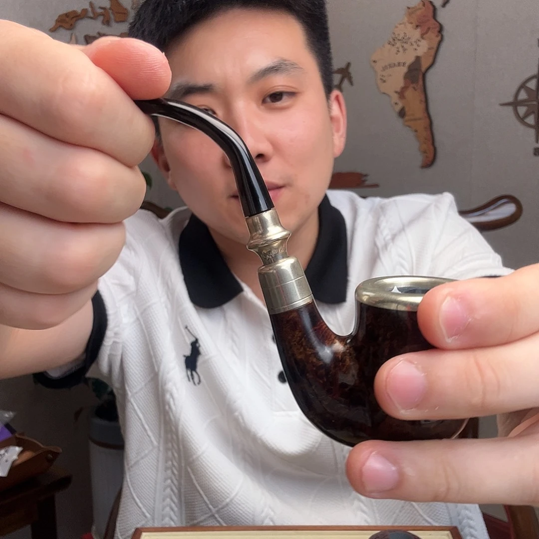 石楠木三**人意大利进口石楠木烟斗