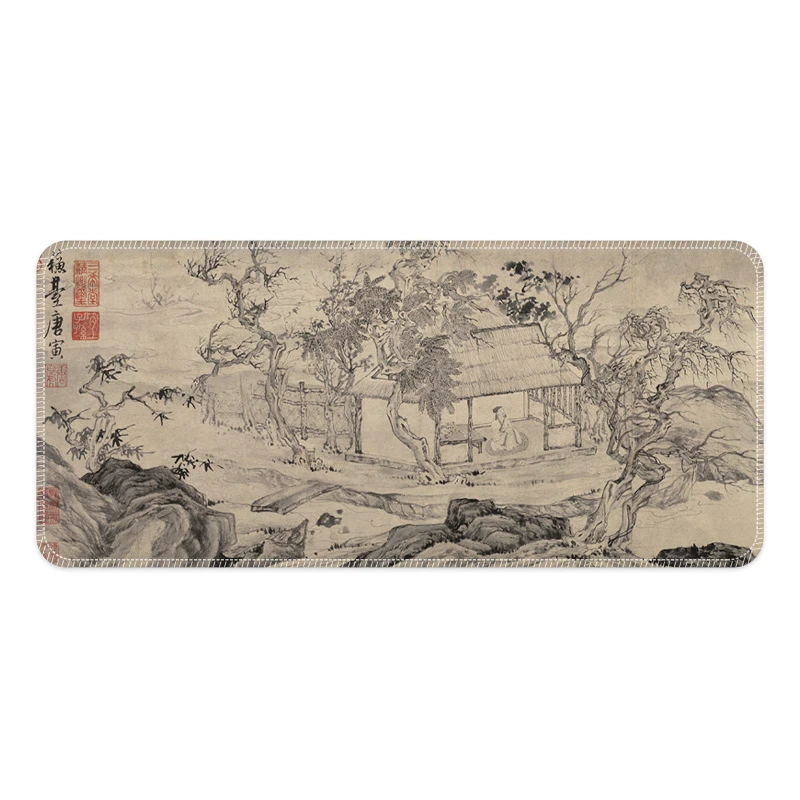 【100号】《悟阳子春养性图》中国风鼠标垫超大号办公桌垫加厚西早