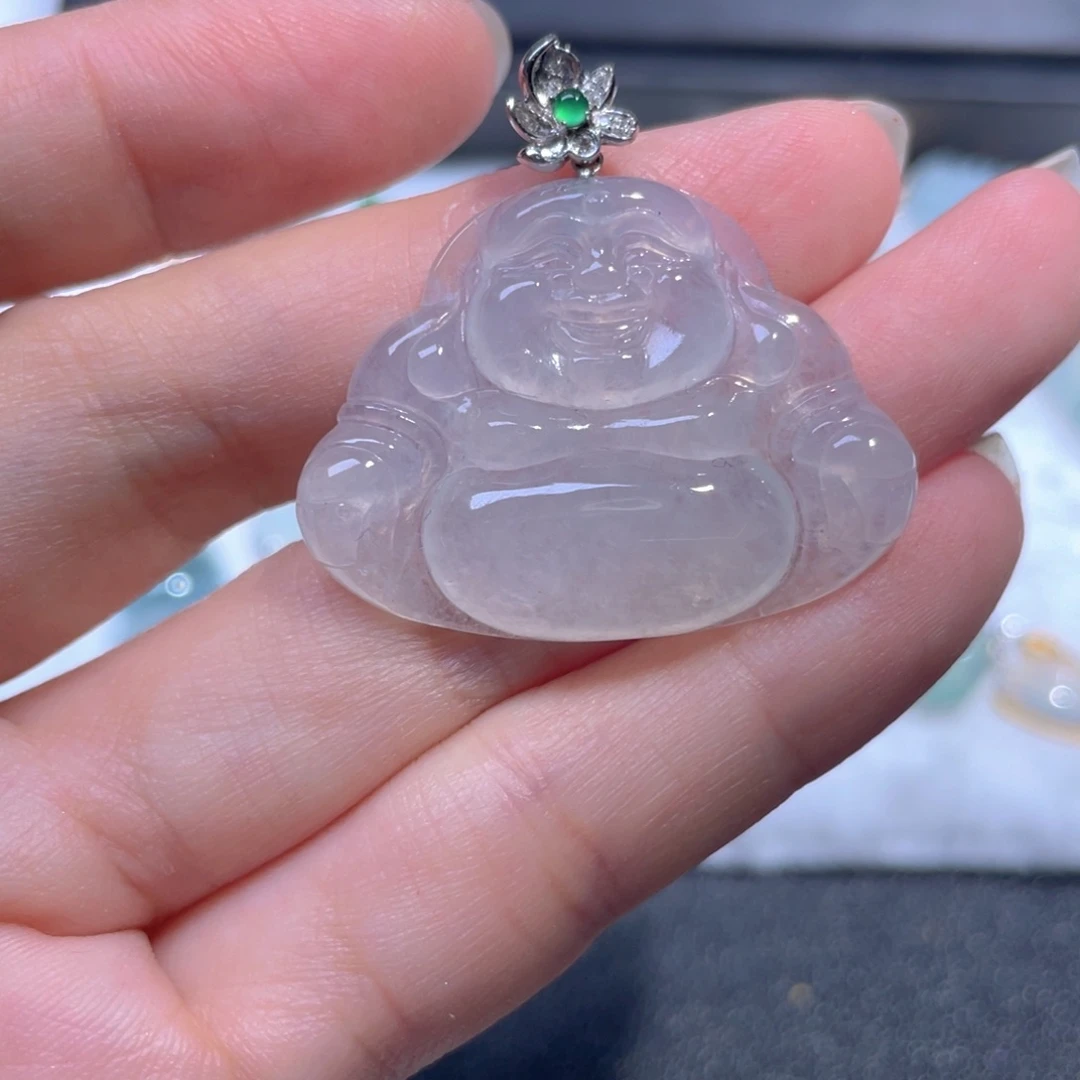 翡翠18K金镶嵌颈饰翡翠