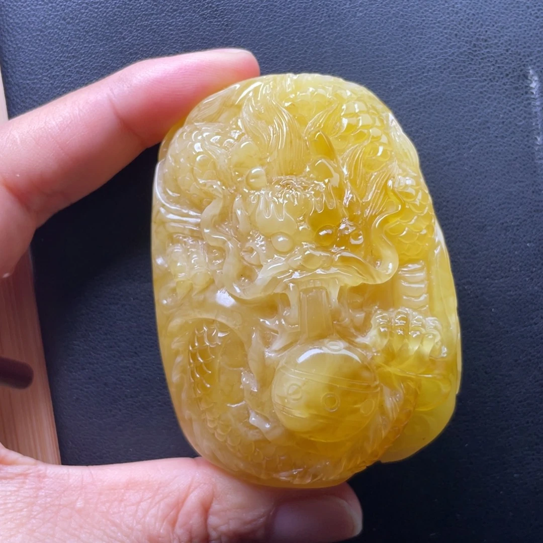 琥珀未镶嵌颈饰天然琥珀蜜蜡