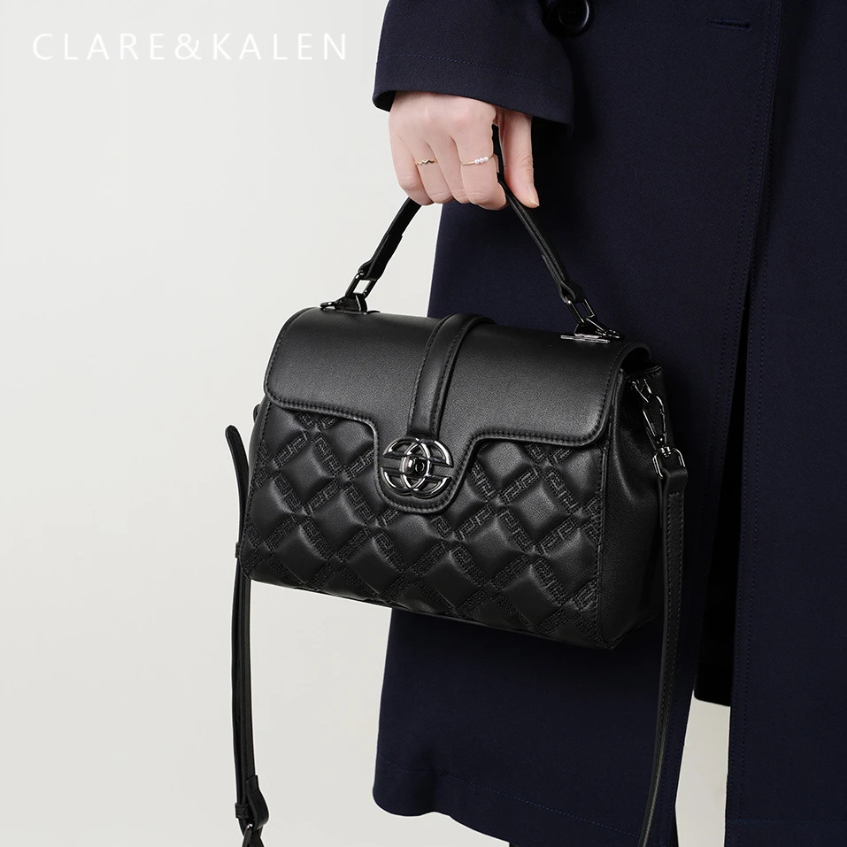 ClareKalen奢侈品女包大气通勤手提包小香风包包圣诞礼物送老婆