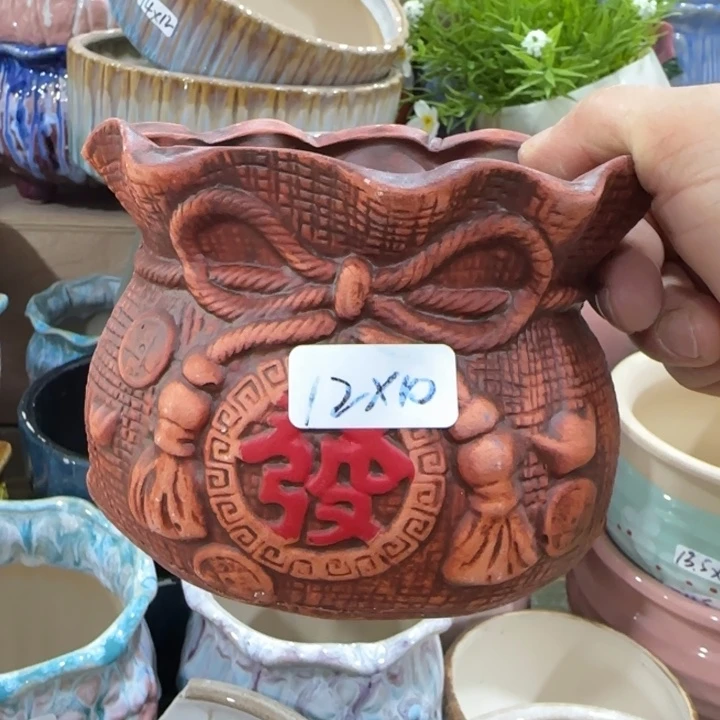 凑9块包邮，有孔，花盆