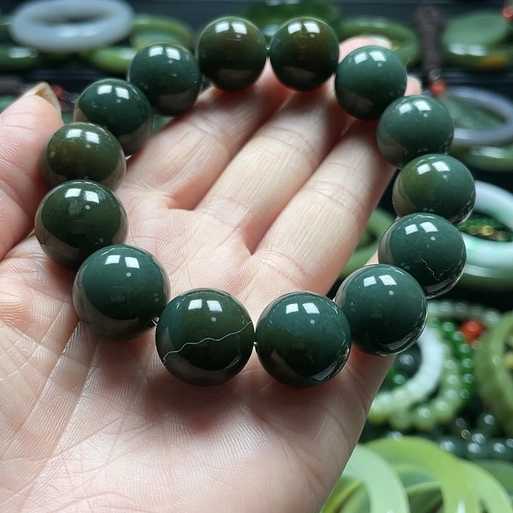 和田玉未镶嵌手链