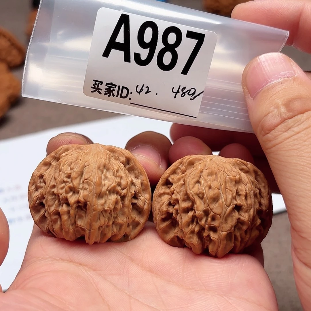 把件文玩核桃42正磨987