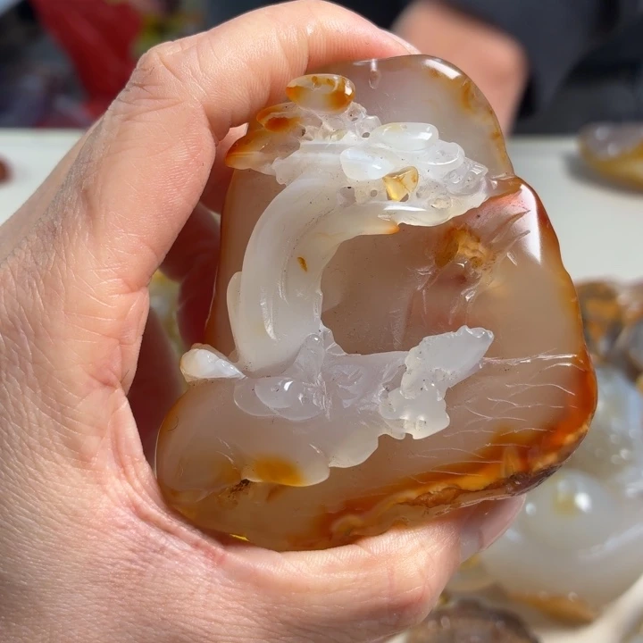 玛瑙/玉髓未镶嵌吊坠(不含链)