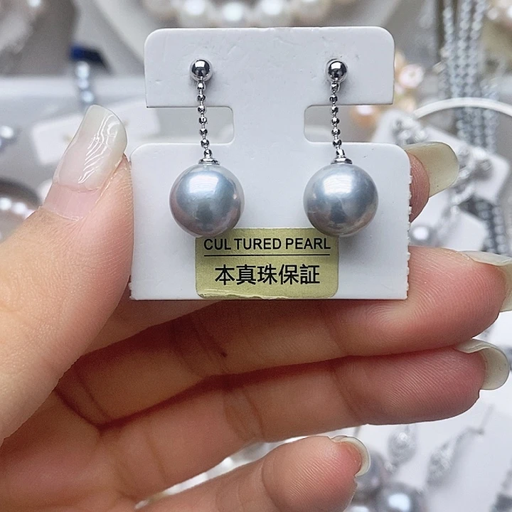 未镶嵌淡水珍珠耳钉