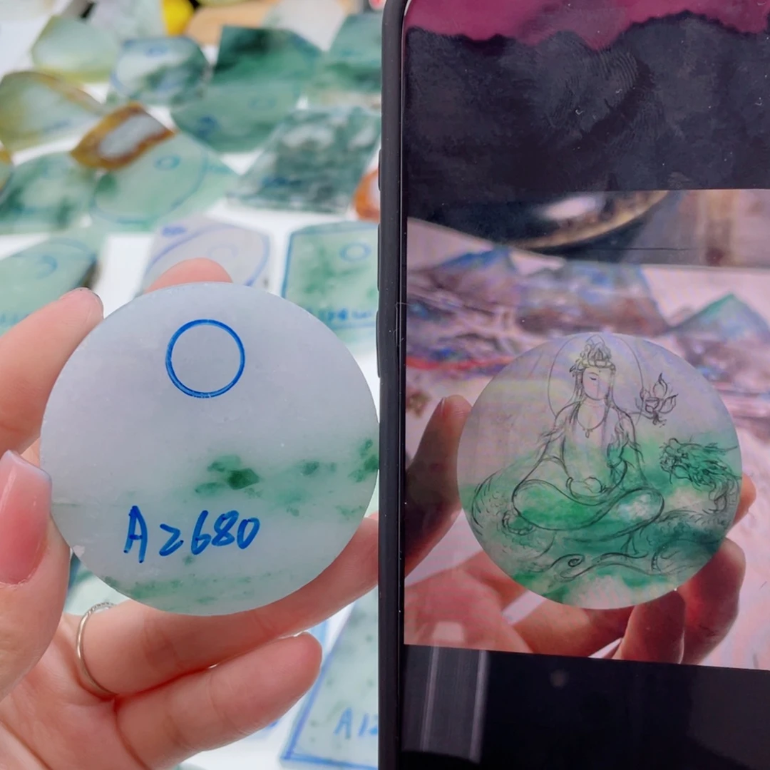 定制翡翠未镶嵌纯天然缅甸A货翡翠