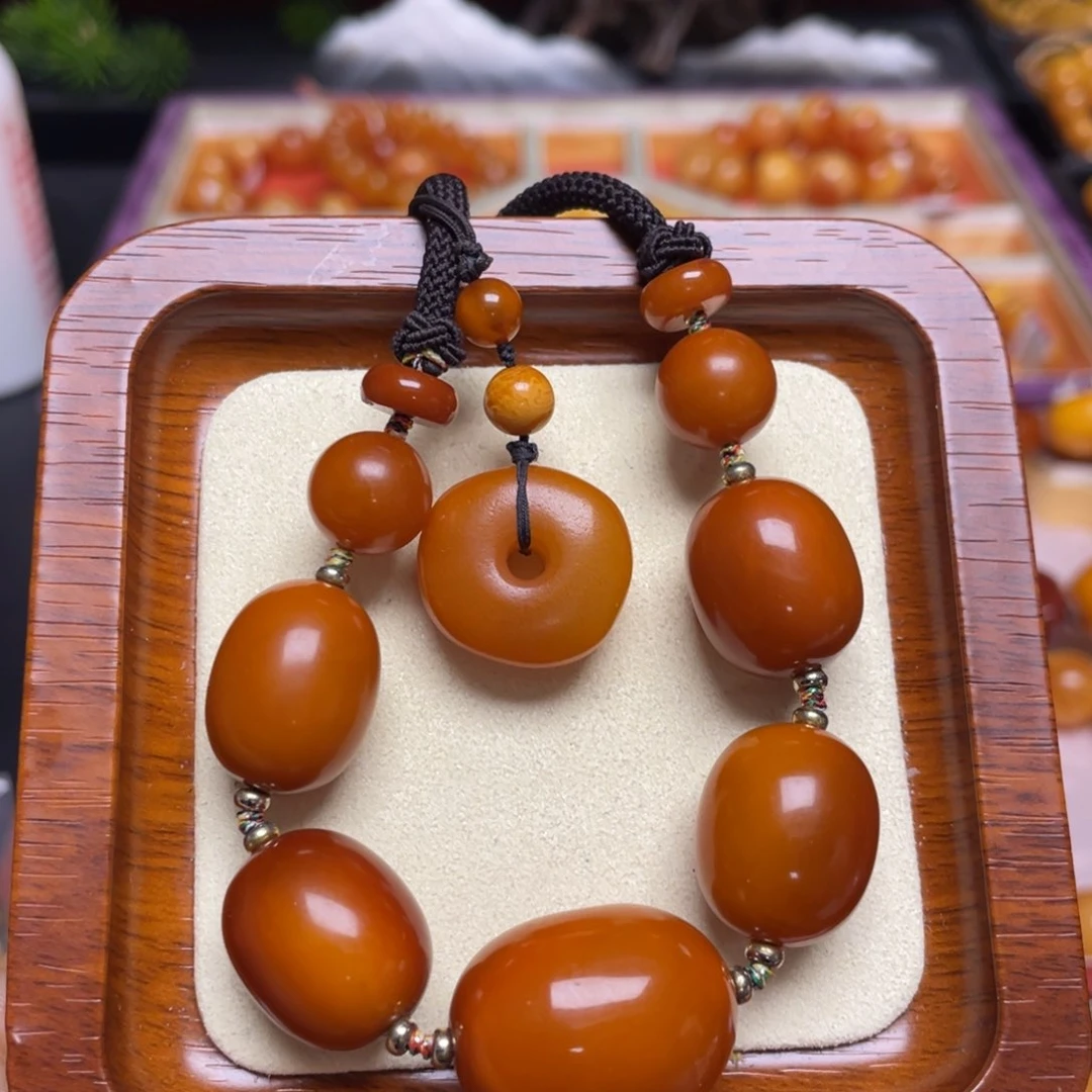 蜜蜡颈饰未镶嵌项链