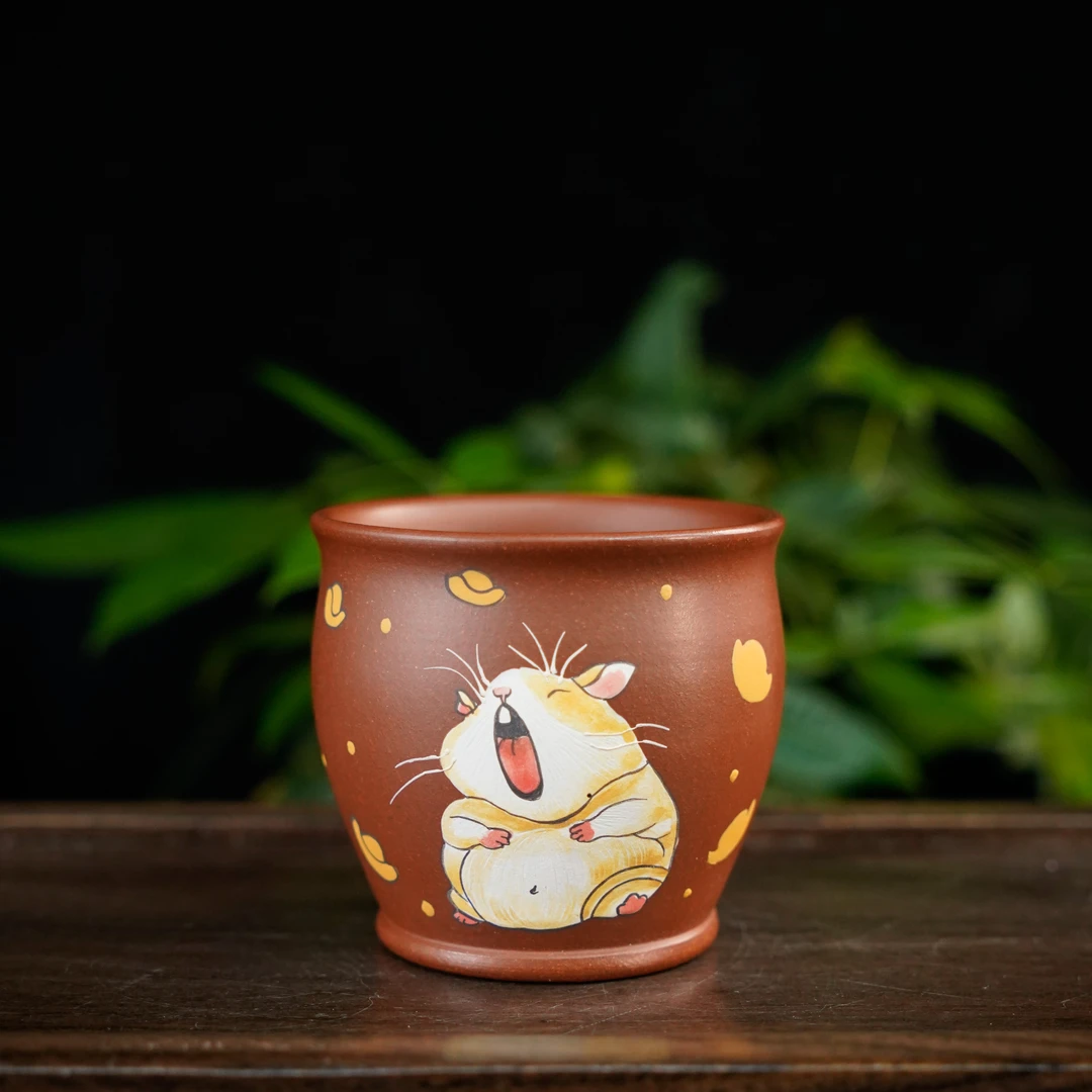 GSZS-4295  宜兴手工紫砂    鼠元宝